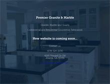 Tablet Screenshot of premier-granite.com